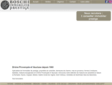 Tablet Screenshot of boschi-immobilier-prestige.com